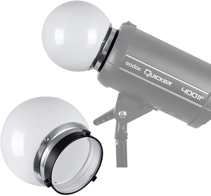 15cm/ 6in Soft Ball for Photography Translucent Diffuser Ball Flash Ball Diffuser Dome with Bowens Mount for Advesing Art Photography Accessories