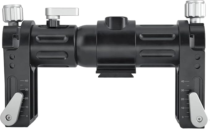 HEIPI Dual Camera Bracket HPS23 Dual Mount Support for Two Cameras Lens Straight Dual Bracket Tripod Mount for Camera 2025 Upgraded