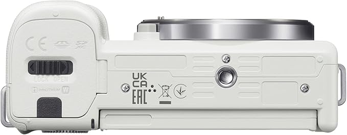Sony ZV-E10 Mirrorless Alpha APS-C Interchangeable Lens Vlog Camera (Body, White) ILCZV-E10/W | Official Sony USA Partner Model | Bundle with Deco Gear Photography Case + Extra Battery + Software Kit