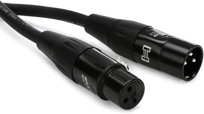 Hosa HMIC-010 Pro Microphone Cable, REAN XLR3F to XLR3M, 10 Feet
