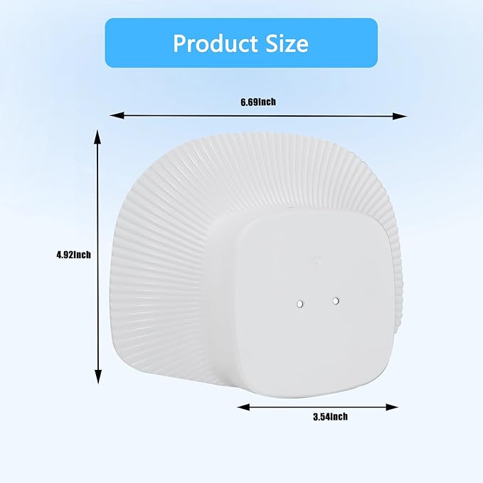 2PCS Rain Cover Compatible with Eufy Security SoloCam S340, Security Camera Protection Cover Weatherproof Sun Shade Rain Shield, Protective Weather Shield for Outdoor Use Easy to Install, White