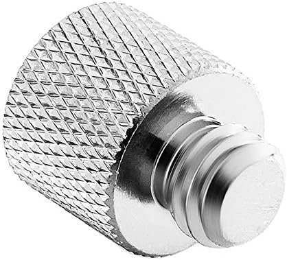 1/4 to 3/8 Adapter,1/4"-20 Female to 3/8"-16 Male Screw Thread Adapter for Camera Monitor, Mic Stand, Tripod - 2 Pack