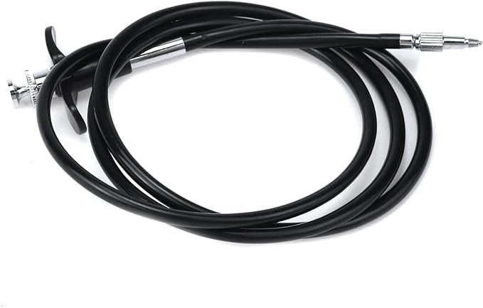 Pastlla 39.4"(100cm) Threaded Release Cable Vibration-Free Black Shutter Release Cable Shutter Release Cable with Bulb-Lock Mechanical Shutter Release Cable