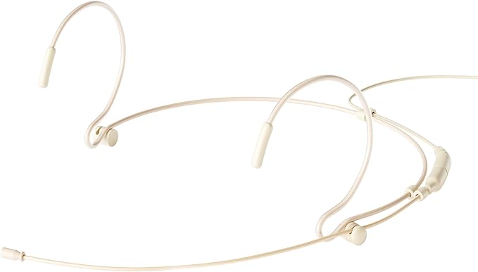 J K Pro Earhook Headset Headworn Microphone MIC-J 071S Compatible with Shure Wireless System - Mini XLR TA4F Detachable Cable