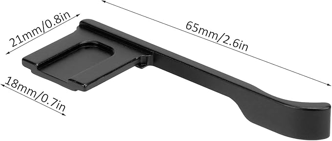 Camera Thumbs Grips, Camera Hot Shoe Thumbs Up Grip for GR2/for X70(Black)