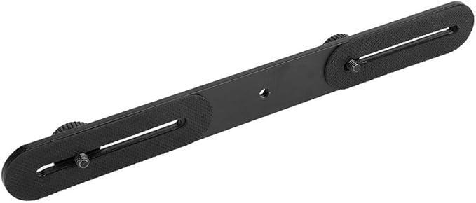 Flash Bracket Universal Dual Flash Bracket Holder with 2 Adapter Screws 1 4 Screw Hole Tripod Light Stand for SLR Cameras Adjustable Photography Accessories
