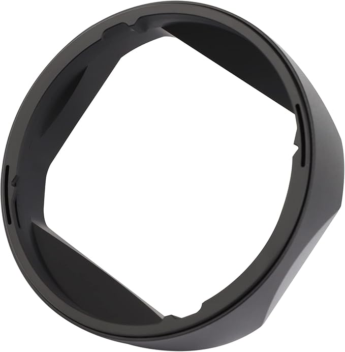 Haoge LH-XF56II Lens Hood Metal Square Bayonet for Fujifilm XF56mm F1.2 R WR Lens, Fuji XF 56MM F1.2 Mark II Lense Hood, with Metal Front Cap