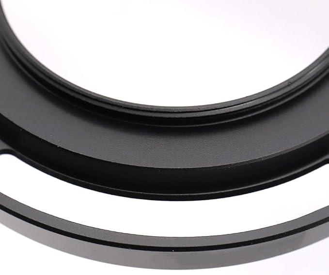 43mm Hollow Lens Hood 43mm Screw in Curved Vented Lens Hood 43mm Metal Lens Hood for 43mm Lens Hood Wide(Black)