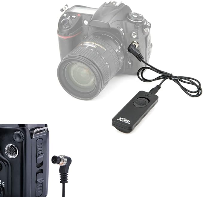 Kiwifotos MC-30 Remote Control Shutter Release Cord for Nikon Z8 Z9 D850 D500 D5 D810 D810A D800 D700 D4s D4 D3 D3s D3X D2H D2X D2Hs D2Xs D300s D300 D200 & Other Nikon Camera with 10-Pin Connection