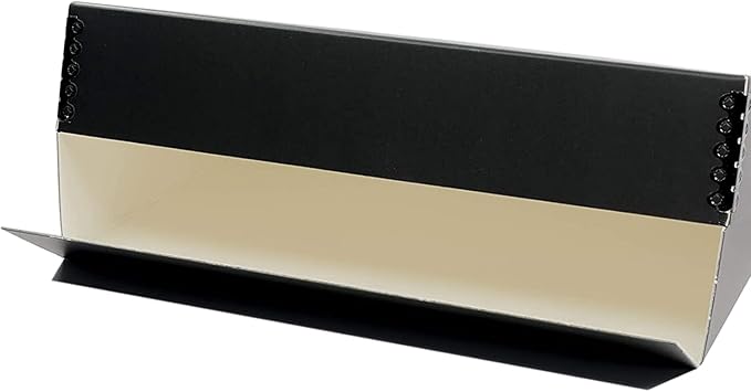 Lineco, 11x14 Museum Storage Box Black, Archival Quality Acid-Free Buffered Drop Front Design with Metal Edges Removable Lid, 11 3/4x15.25x3 In (2 Pack)