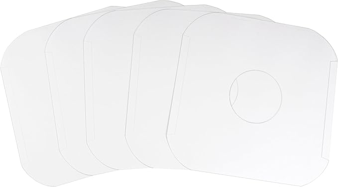 (25) Archival Quality Acid-Free Heavyweight Paper Inner Sleeves with Hole for 12 inch Vinyl Records - Durable 20# Paper - Easy Record Insertion - #12IW