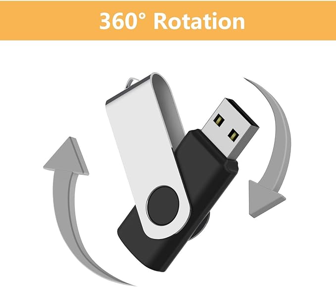 Generic 10 X 4 GB USB Flash Drive USB 2.0 Thumb Drive Memory Pen Stick Jump Drive Keychain Drives Bulk (10Pack Black, 4GB)