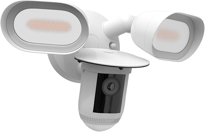 Holicfun Protective Sun Rain Shade Cover for R-ing Floodlight Cam Wired Pro, White