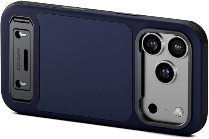 Tilta Khronos Lite Case Compatible with iPhone 17 Pro | Lightweight Mobile Cage | Kickstand | Magnetic Mounts | Metal Lens Frame | Professional Smartphone Rig – Navy Blue