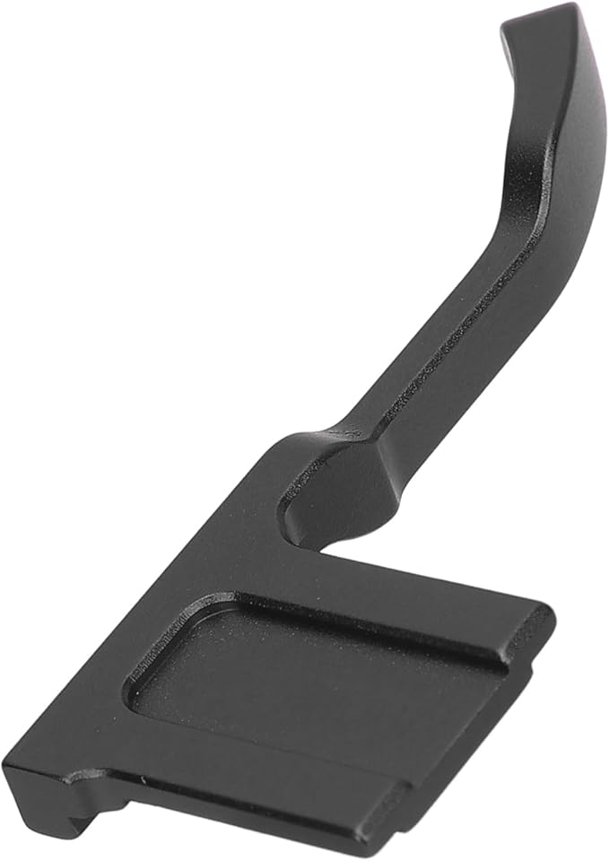 Camera Thumb Up Grip Aluminum Alloy Metal Support with Hot Shoe Cover for GFX-50R Mirrorless Camera (Black)