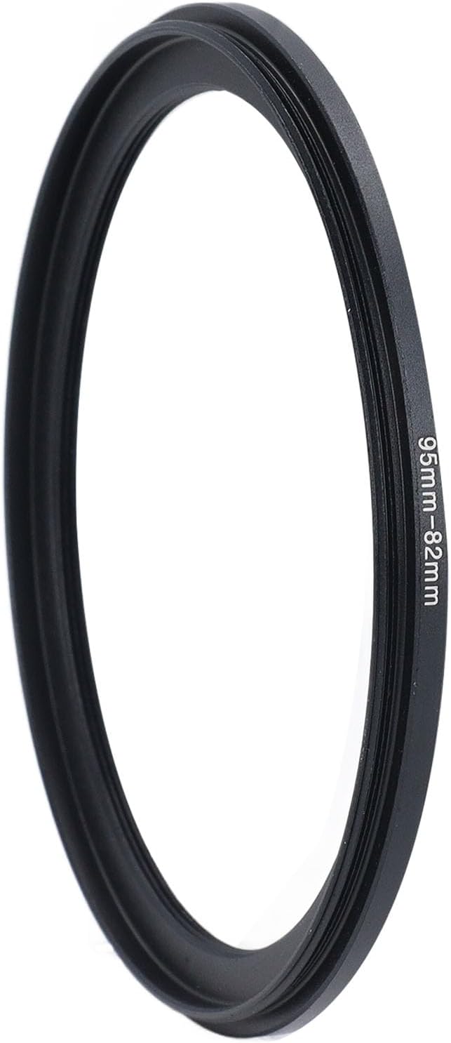 Denash 95mm to 82mm Filter Ring Adapter,Step Down Filters Ring,Camera Lens Filter Metal Stepping Rings for Lens Filters,Lens Hoods,Lens Converters