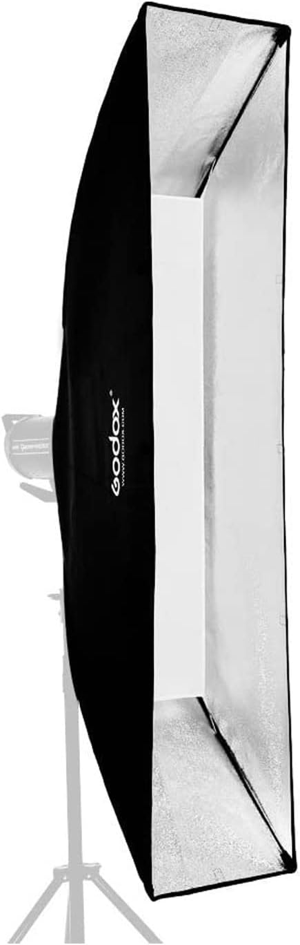 Godox 12"x 47"/30x120cm Softbox Reflector Modifier with Honeycomb Grid Bowens Mount Speedring for Photo Strobe Studio Flash Softbox for Godox AD600BM SK400II MS300 AD400Pro VL150 w/Carrying Bag (2Pcs)