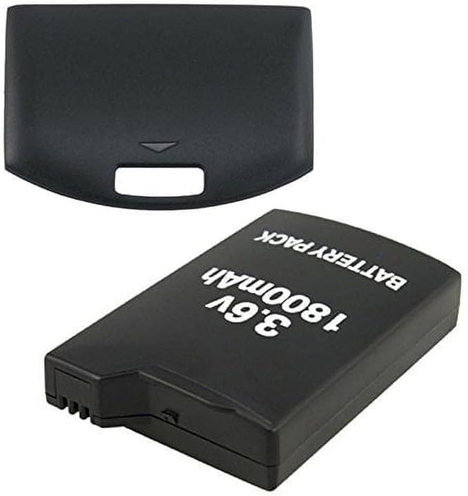 Black Battery Cover, Battery Back Door Cover, Case for PSP 1000 1001 Fat Replacement Cases, Remote Control Accessories