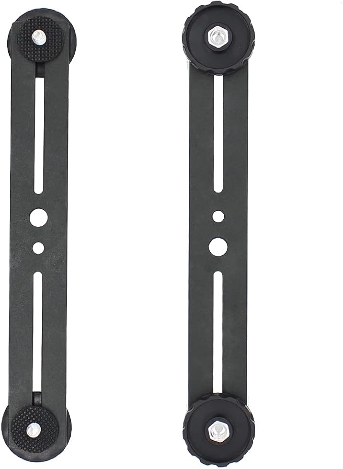 Zeetain Dual Speedlite Tripod Mount Bracket,1/4" Dual Camera Mount Flash Extension Bar,8" Dual Tripod Bracket for Camera,LED Video Light,DSLR Camera,Flash Light(2 Pack)