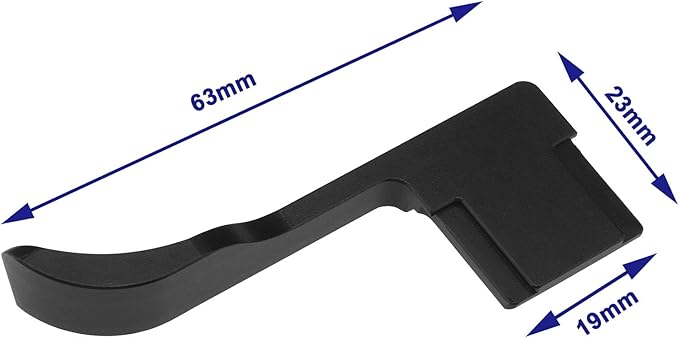 Camera Thumb Handle 1/4 in Screw Thumb Up Grip Metal Cold Shoe Up Rest Handle Aluminum Alloy Compatible with Sony A7C Camera Upgrade Accessories, Black