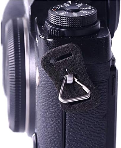 4 Pack Camera Strap Lug Ring Triangle Split Rings Hook with Leather Pad Protector Cover for Fujifilm Canon Nikon Sony Olympus Pentax DSLR Camera Shoulder Straps Harness Crossbody Belt