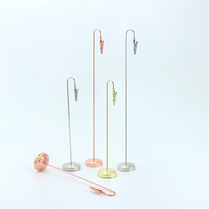 Photo Holder with Clips Note Place Card Photo Stand Memo Clips Place for Cards Name Memo Clip Postcard for Cards