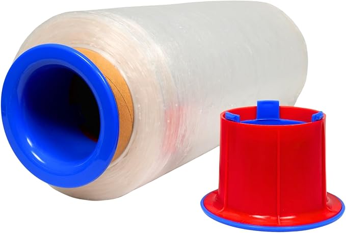 Dark Blue Color Hand Saver Dispenser for Stretch Wrap - 12" - 18", 3" Core - 1 Pair