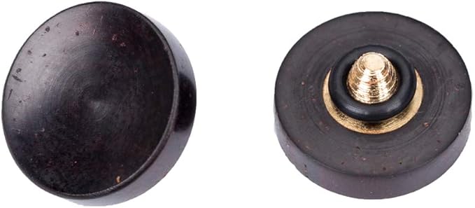 VKO Wood Soft Shutter Release Button,Delicate Camera Shutter Button 12mm Concave Surface Black(Wood Grain Random)