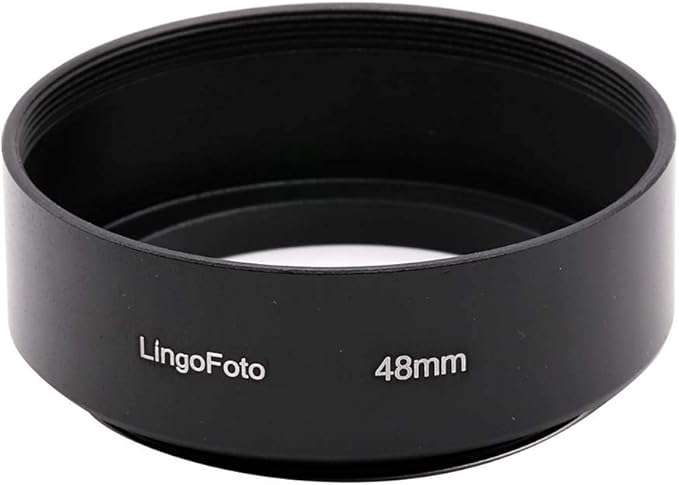 48 mm Standard Screw in Mount Metal Lens Hood Cover for Canon QL17 GIII DSLR Camera