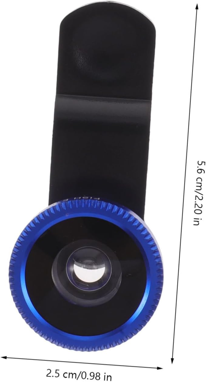 POPETPOP 3-in-1 Clip-On Phone Lens Set Fisheye Wide Angle Macro Mobile Camera Lens for Smartphones Compatible and Portable Clip Design for Photography Enthusiasts