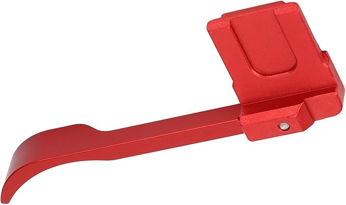 Bewinner Thumb Up Grip for A6700, Aluminum Alloy Camera Thumb Rest with Hot Shoe Cover, Ergonomic Hand Grip for Secure OneHanded (Red)