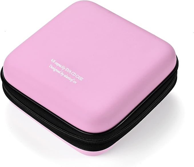 DVD Case, EVA CD Case Holder Storage Organizer Portable Protective DVD Wallet Holder for Car