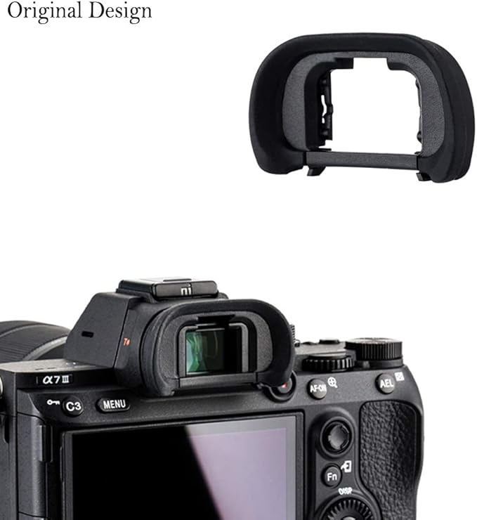 2 Packs Eyecup Eyepiece Eyeshade for Sony a7III a7II a7 a7R IV a7R II a7R III a7S II a9 a58 a99 II Viewfinder Replaces Sony FDA-EP18 FDA-EP16 FDA-EP15 Eye Cup