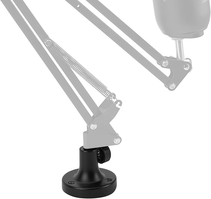 Geekria for Creators Microphone Table Flange Mount Adapter, Metal Table Mount Clamp with Adjustable Interface Aperture Compatible with TONOR T20, Aokeo AK-35, InnoGear Microphone Arm