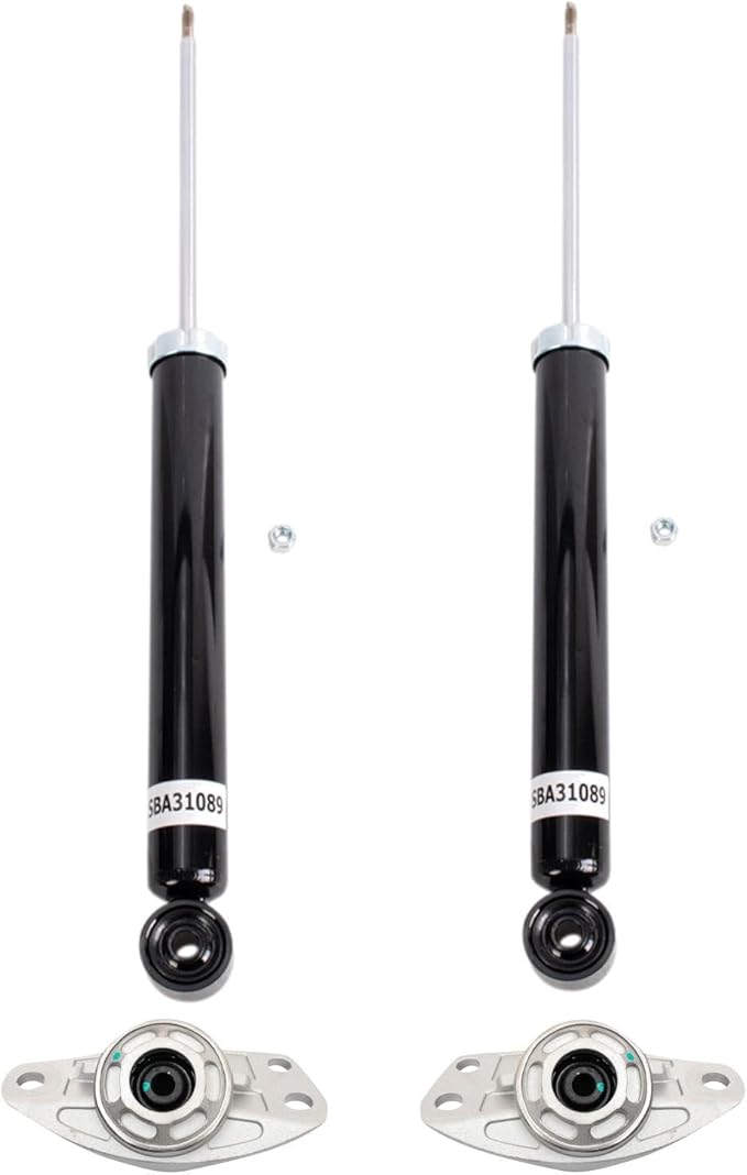 TRQ Rear Suspension Kit Shock Absorber Shock Mount Kit Compatible with 2015-2018 Audi Q3 2009-2017 Volkswagen Tiguan 2018 Tiguan Limited