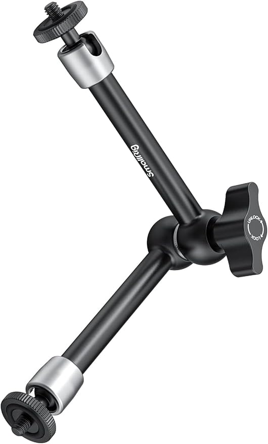 SmallRig 9.8 inch Adjustable Articulating Magic Arm with Both 1/4" Thread Screw for LCD Monitor/LED Lights - 2066B