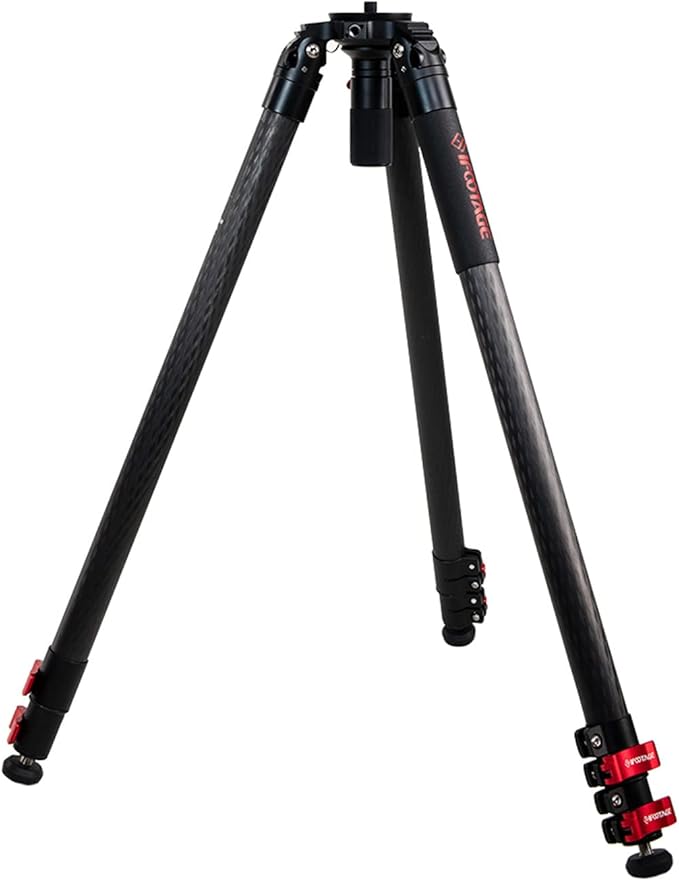 IFOOTAGE Gazelle TC9 Carbon Camera Tripod, 65" Professional Video Tripod 3 Sections with Quick Release Handle,Compatible with DSLR Camcorder