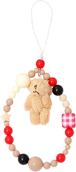 Beaded Phone Charm Lanyard Strap Girly Style Fixed Beads Pearl Lanyards