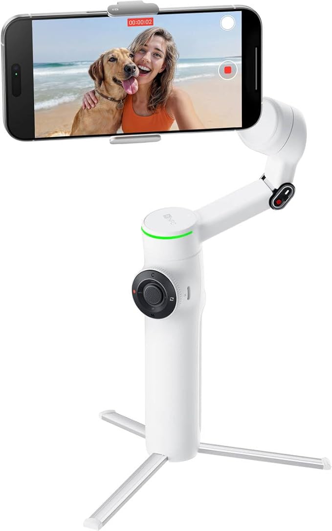 Insta360 Flow 2 Pro 3-Axis AI-Powered Smartphone Gimbal Creator Bundle - Summit White