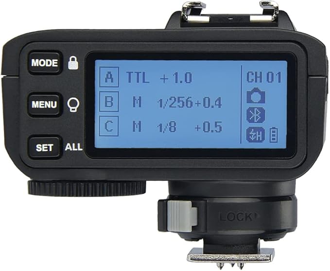 Godox X2T X2T-F Flash Trigger for Fujifilm, with 2.4G TTL HSS 1/8000s Group Function LCD Control Panel Firmware Update, GODOX X2 X2TF X2T F Wireless Flash Trigger Transmitter for Fuji Camera