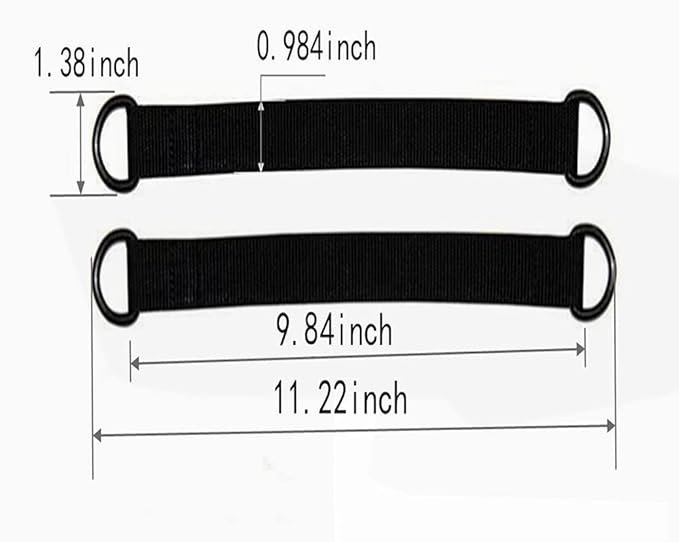 Tree Swing Straps Hanging Kit,Short Strap Sling 2Pcs 9.84inches Heavy Duty Hanging Straps Hammock Straps for Swing,Hammocks Hangers,Seat,Yoga,Sandbags,Pulley System,Home Gym