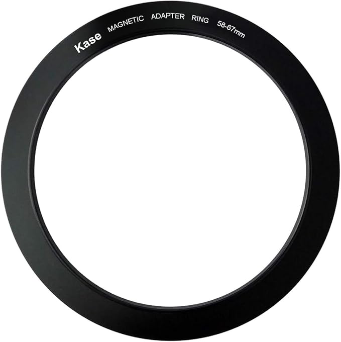 Kase Magnetic 58-67mm 58mm to 67mm Filter Step-Up Adapter Ring for Wolverine Magnetic Filters 58 67