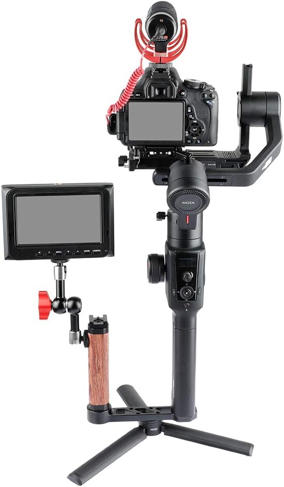 CAMVATE Wooden Handle Grip L-Shape with Shoe Mount for RoninS/Zhiyun Crane Series Handheld Gimbal - 1941