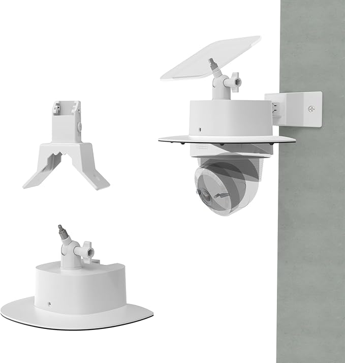 Koroao Waterproof Outdoor Sun Rain Shade Shield Cover with Adjustable Corner Mount Bracket for eufy Security 4G LTE Cam S330 Camera,ABS Material All-Round Camera Protective Case (Corner Mount Bracket)