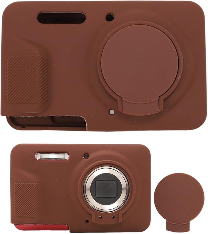 AEXUTDA Case Compatible for Kodak FZ55 Camera, Lightweight FZ55 Body Skin, Soft Silicone Scratch Resistant Ultra-Thin Protective case FZ55,Coffee Color