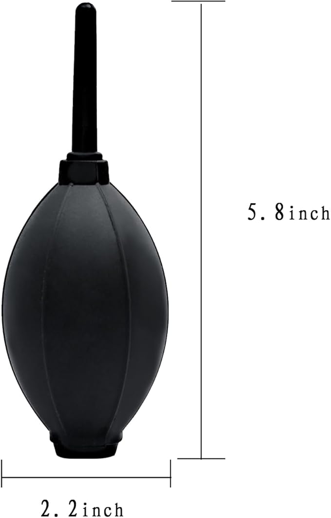 VVEASIER Silicone Soft Tip Manual Air Blower,Dust Cleaner for DSLR,Camera Lens,Camera Sensor,LCD,Keyboard,Watch,Coffee Machine,Cleaning Air Blower (Long Nozzle)