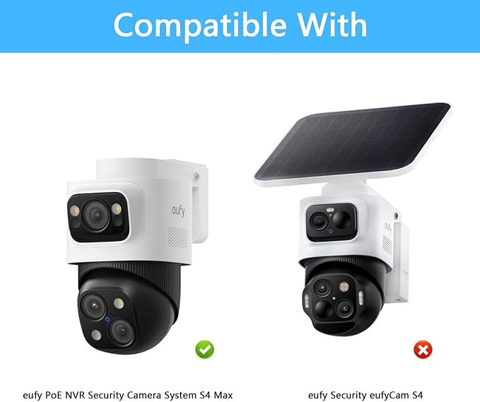 Weather Protective Sun Rain Shade Cover Compatible eufy PoE NVR Security System S4 Max and eufy PoE Bullet-PTZ Cam S 4 Cameras (Not Compatible with eufyCam S4)