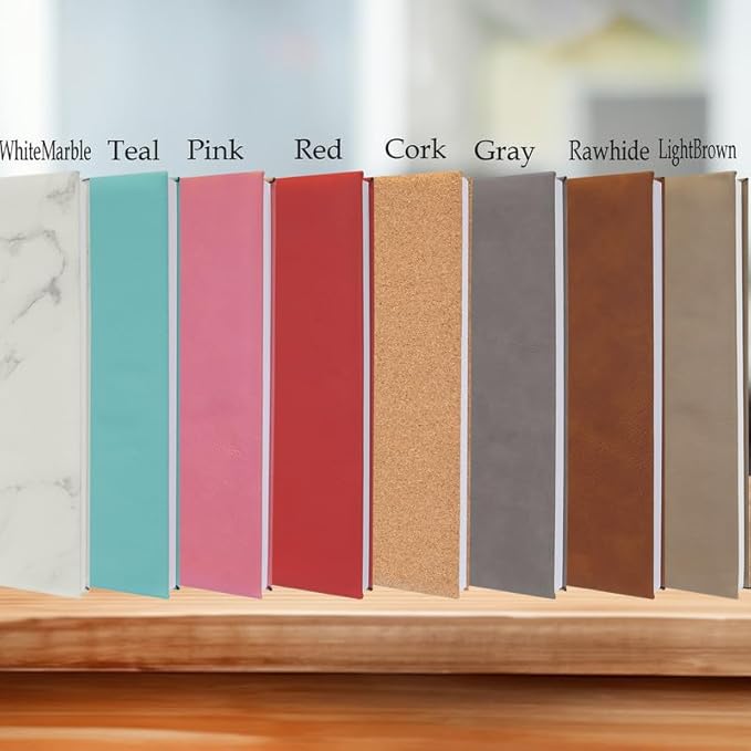 Bespoke Holiday Wishes Engraved Gifts - Personalized Leather Notebooks for the Season