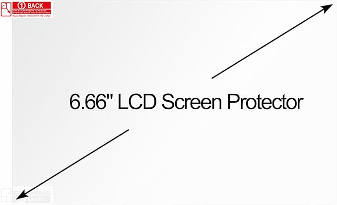 10PCS 6.66 inch LCD Screen Protector Film - Scratch-Resistant High Light Transmittance Protective Films for Resin 3D Printer Elegoo Mars 3/ Mars 3 Pro