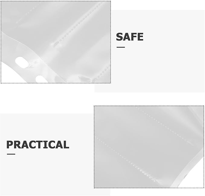 Operitacx 10pcs Waterproof Negative Film Sleeves Dustproof Archival Storage Sheets for Photographers Photo Slide Protector Organizer Pouch